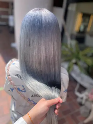 ロング カラー ハイトーン/パーソナ ルカラー診断・ユキノのヘアスタイル