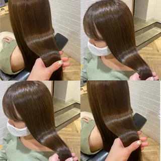 ロング カラー 艶カラー/韓国顔周り 🎀mamiのヘアスタイル