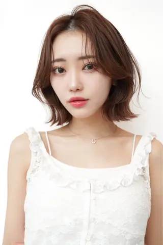 ミディアム カラー 渋谷ボブ/レイヤー ボブ田中航平のヘアスタイル