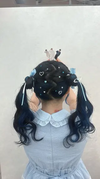 ロング ヘアアレンジ 韓国🫧アイドルヘア 🎀みづきのヘアスタイル