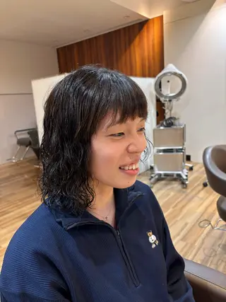 ミディアム ナチュラルスタイル feel/則長 玲央のヘアスタイル