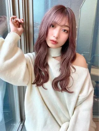 ロング カラー 金安 かんたのヘアスタイル