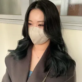 ロング カラー ヘアアレンジ maoブリーチ無し 似合わせカラーのヘアスタイル