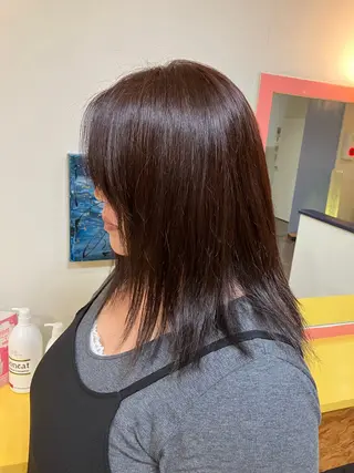 セミロング カラー 横田  尚登のヘアスタイル