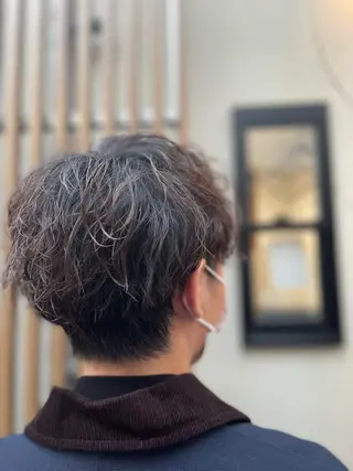 パーマ メンズ BELO福島所属・ツイストスパイラル 成林康平のヘアスタイル