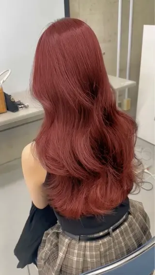 ロング 脱白髪染め/ 髪質改善/ハクのヘアスタイル