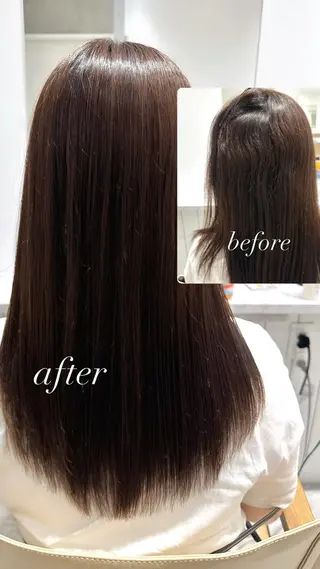 ロング ✨縮毛矯正お任せ 下さい✨鈴木風汰のヘアスタイル