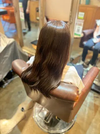 ロング カラー 髪質改善カラー ブラウン🤎YUMEのヘアスタイル