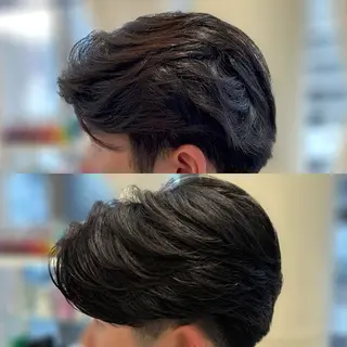 メンズ センターパート 川島爽楽のヘアスタイル