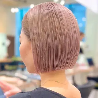 ショート カラー 🎀韓国ボブ/ハイト ーン/まりん🎀のヘアスタイル