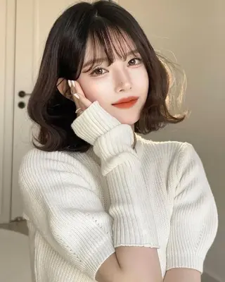 カラー 莉乃/縮毛矯正/髪質 改善/艶カラーのヘアスタイル