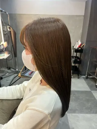 ロング カラー 縮毛矯正/髪質改善/ ハイトーン/Makoのヘアスタイル
