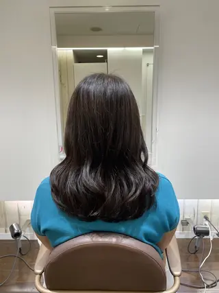 ミディアム 縮毛矯正/レイヤー /ひかるのヘアスタイル