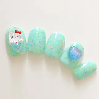 ネイル いちごパフェ ゆいのネイルデザイン