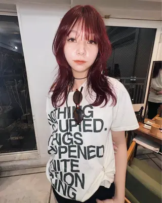 セミロング カラー THE  AGATA TOKYO所属・外国人風パーマ/デザ インカット🦕✨アミのヘアスタイル