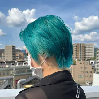ショート カラー ヘアアレンジ TIDEHAIR SHIHOのヘアスタイル