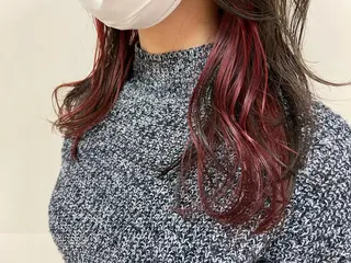 セミロング カラー ヘアアレンジ 【Sweep】おじま のぞみのヘアスタイル