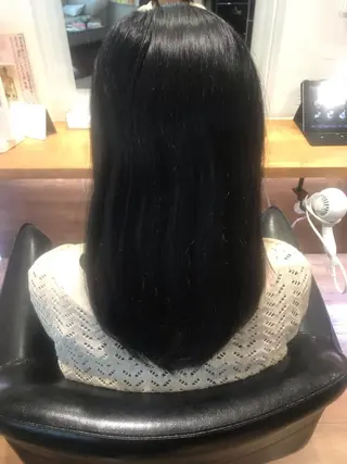 セミロング 勝沼 佑季のヘアスタイル