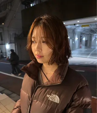 ショート カラー パーマ パーマ/ボブ /レイヤー チヒロのヘアスタイル