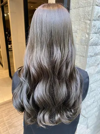 セミロング カラー ヘアアレンジ アンククロス渋谷【ANKH CROSS】所属・韓国ヘア┊︎レイヤー ┊︎haruka🌙のヘアスタイル