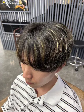 カラー メンズ 梅田/全パーマ特化/ ケアパーマ特化/秋本のヘアスタイル