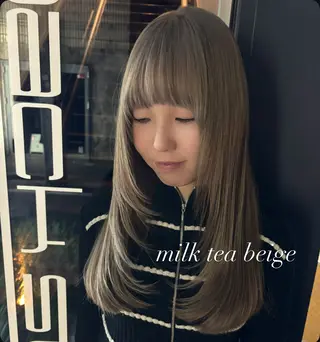 ロング カラー backstage青山店所属・山中 あるのヘアスタイル