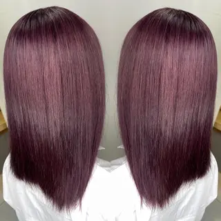 セミロング カラー 縮毛/レイヤー 韓国/橋口のヘアスタイル