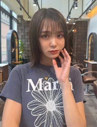 ミディアム MINX 長濱 優花 /銀座美容師のヘアスタイル