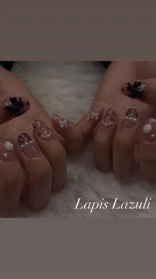 ネイル ラピスラズリ ゆりあのネイルデザイン