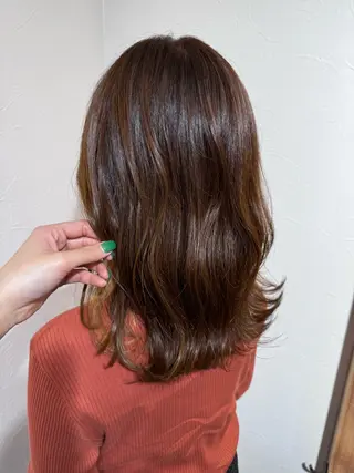 セミロング カラー 🍓髪質改善特化 サロン/佐藤瑠奈🍓のヘアスタイル
