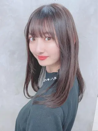 ミディアム カラー パーマ 【公式】amble luxe池袋東口🩷のヘアスタイル