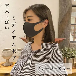 ミディアム カラー ブリーチ特化/レイヤ ーカット🥀マサルのヘアスタイル