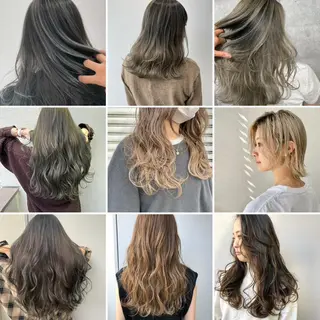 セミロング カラー ツヤカラー🤍 ARISAのヘアスタイル