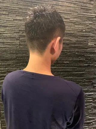 ショート パーマ メンズ HIROGINZAプレミアムバーバー赤坂店所属・田中 千恩のヘアスタイル