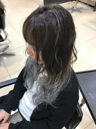 ミディアム カラー 大久保 隆蔵のヘアスタイル