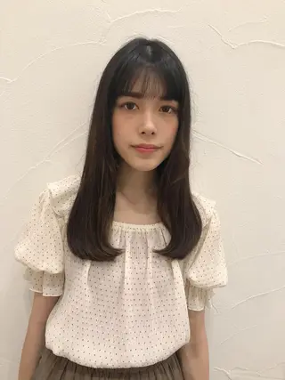 セミロング Ash中目黒店 榊間茜のヘアスタイル