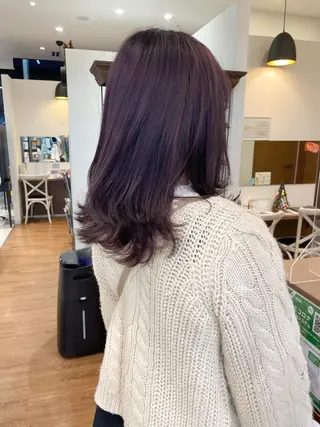 セミロング カラー 髪質改善/ブリーチ 田代 龍我のヘアスタイル