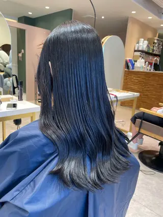 セミロング カラー blanc hair eyelash所属・髪質改善 BlancHairのヘアスタイル