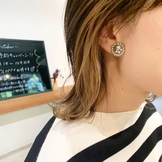 ミディアム 🐰桃山台/髪質改善 山亀のヘアスタイル