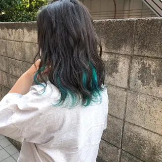 ミディアム カラー 髪質改善、エクステ 山口卓哉のヘアスタイル