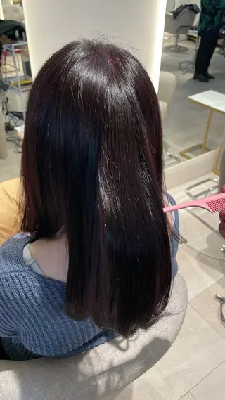 セミロング 髪質改善/カットモデ ル募集✨️根本 彩永のヘアスタイル