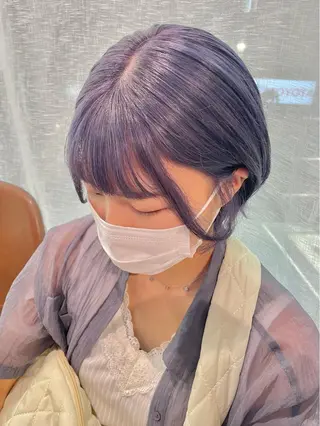 ショート カラー aya/小顔レイヤー /柔らかカラーのヘアスタイル