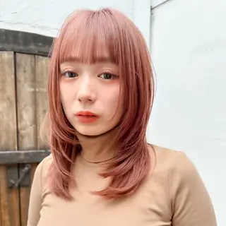 セミロング Misaki /ボブ/縮毛矯正のヘアスタイル