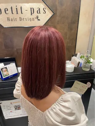 ミディアム カラー 蓮田 好良のヘアスタイル