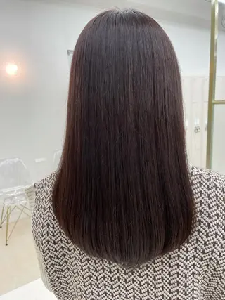 セミロング カラー COA GINZA 空也/前髪/顔まわりのヘアスタイル