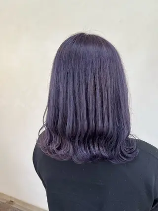 ミディアム カラー 艶髪ブリーチ/レイヤ ー/竹本幸希のヘアスタイル