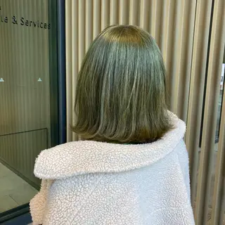 ミディアム カラー ピンクカラー🎀 米津 美佑のヘアスタイル