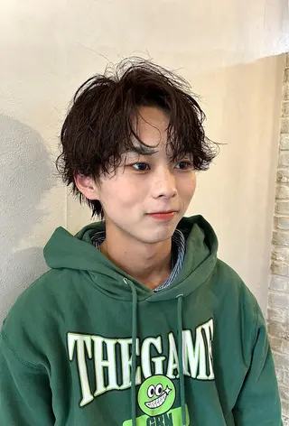 ショート パーマ メンズ 🌿ガクト 🌿艶髪透明感のヘアスタイル