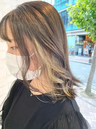 カラー ゆるふわパーマ🌼 アレンジ🌼リョウカのヘアスタイル