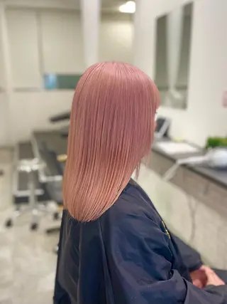 セミロング カラー GaKu/ハイトーン /ブリーチ/レイヤーのヘアスタイル